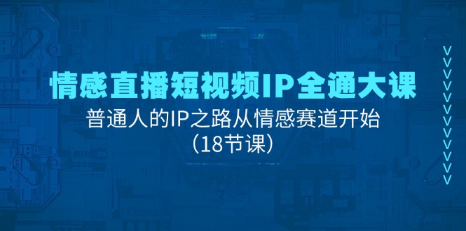 （11497期）情绪直播短视频IP全通大课，普通人IP之途从情感跑道逐渐（18堂课）-挖财365-我的时光笔记