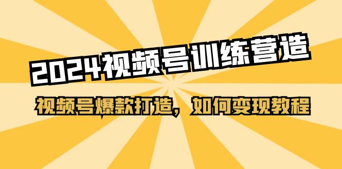 （11135期）2024视频号训练营，视频号爆款打造，如何变现教程（20节课）-挖财365-我的时光笔记